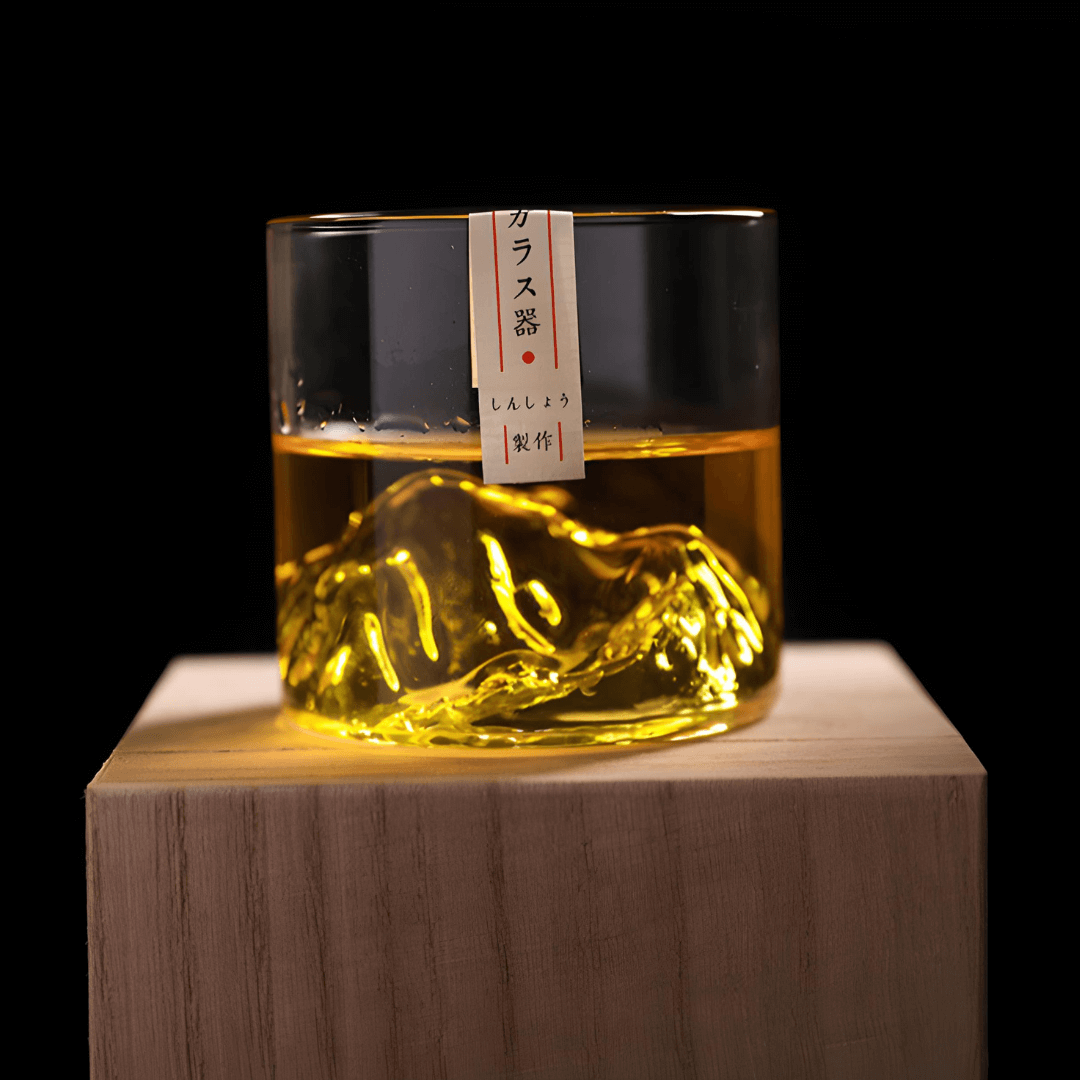 Whiskey Sklenice s Japonským Krystalem ve Tvaru Hory Fuji