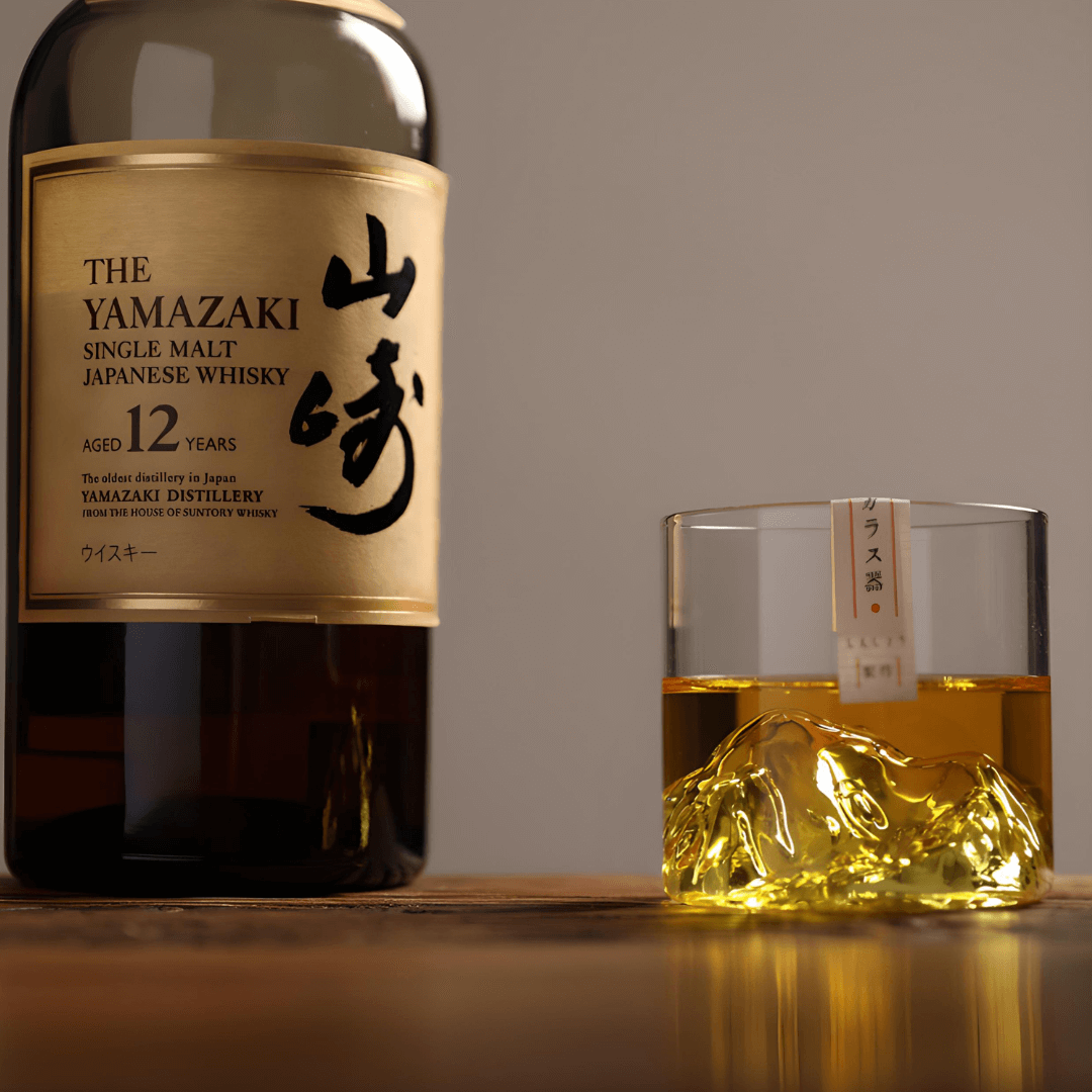 Whiskey Sklenice s Japonským Krystalem ve Tvaru Hory Fuji
