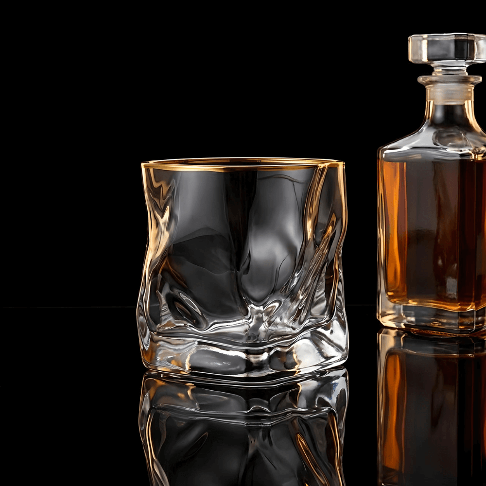 Hoshi Gold Japonský Křišťálový Pohár na Whiskey