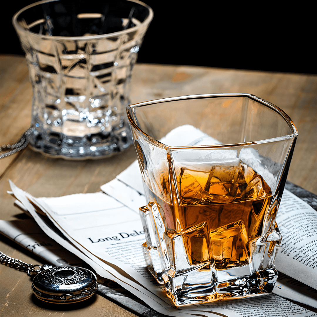 Japonský krystalový whiskey pohár Iwa