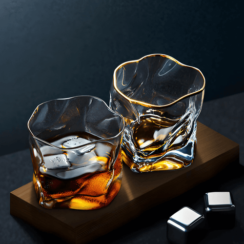 Hoshi Gold Japonský Křišťálový Pohár na Whiskey