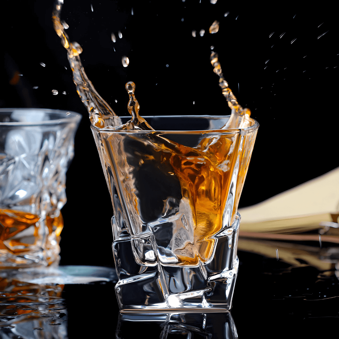 Japonský krystalový whiskey pohár Iwa