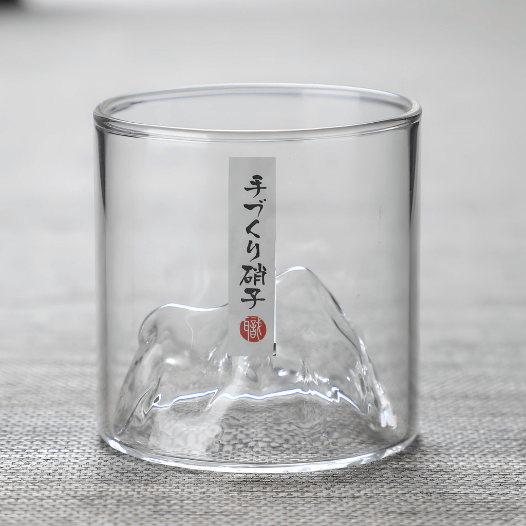 Whiskey Sklenice s Japonským Krystalem ve Tvaru Hory Fuji