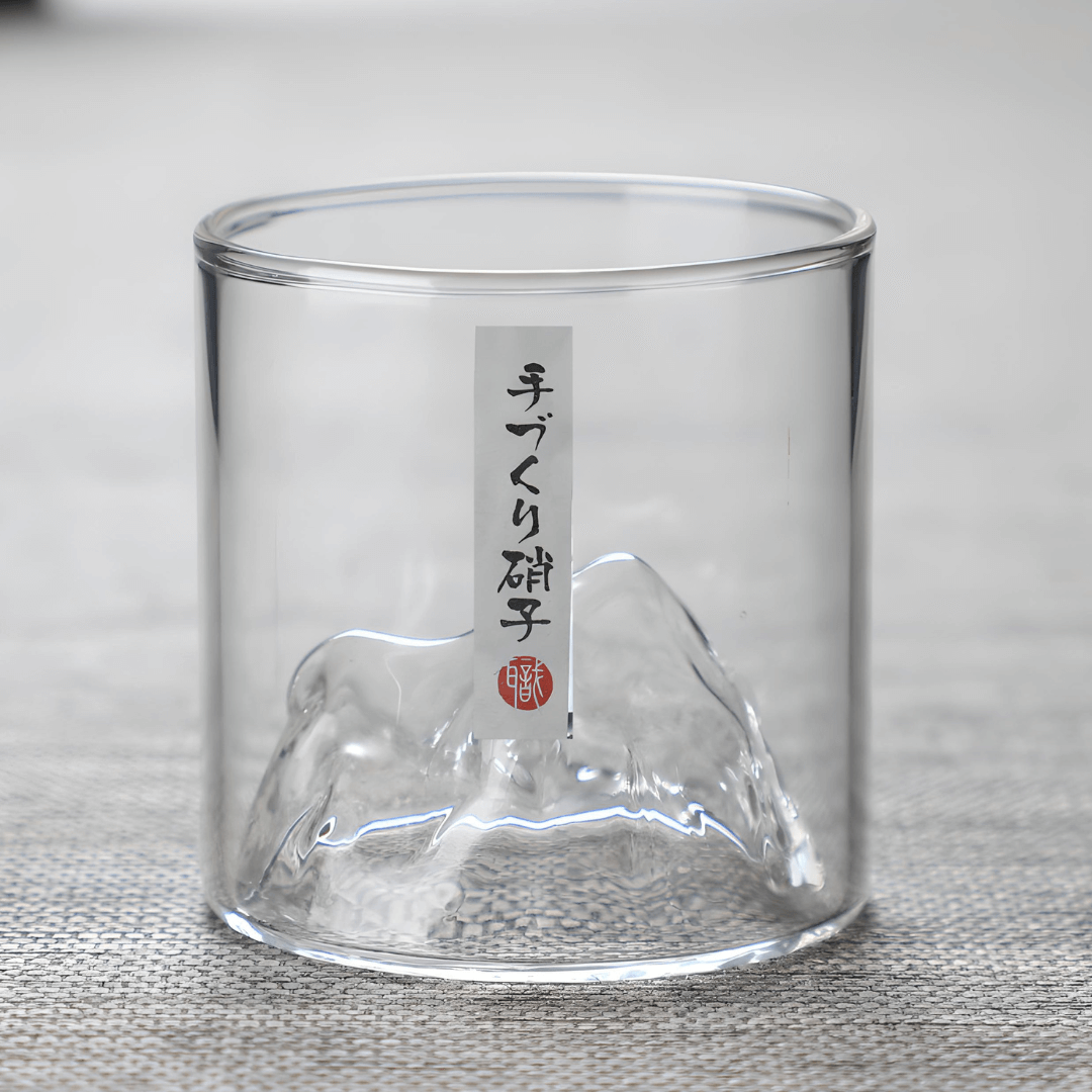 Whiskey Sklenice s Japonským Krystalem ve Tvaru Hory Fuji
