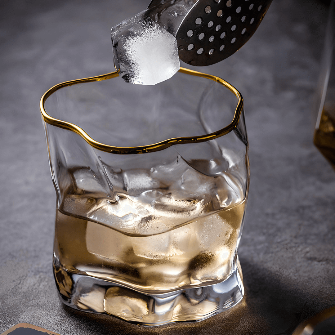 Hoshi Gold Japonský Křišťálový Pohár na Whiskey