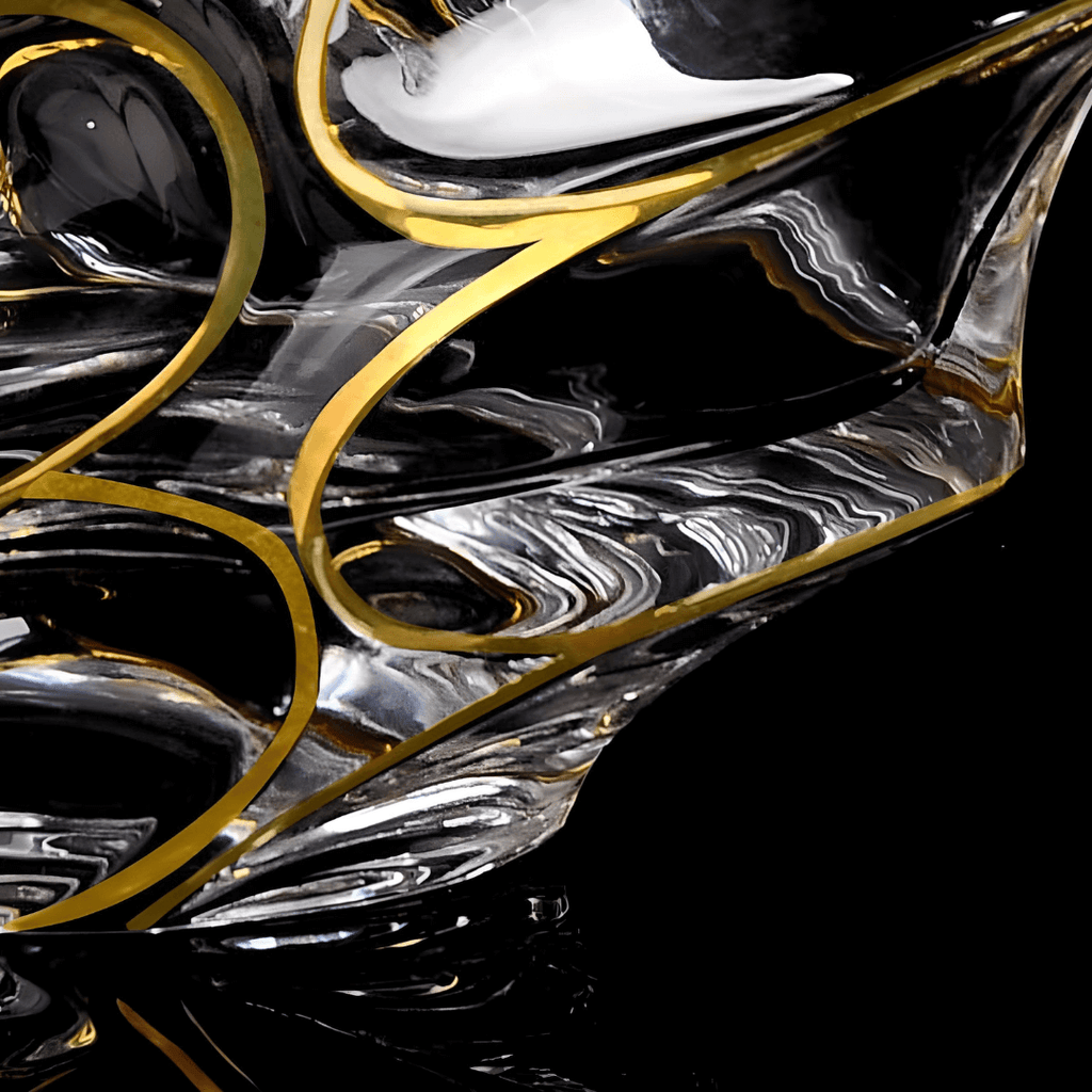 Arashi Gold Japonský Křišťálový Whisky Pohár