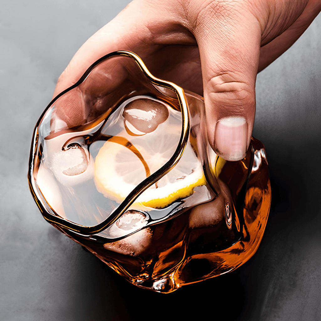 Hoshi Gold Japonský Křišťálový Pohár na Whiskey