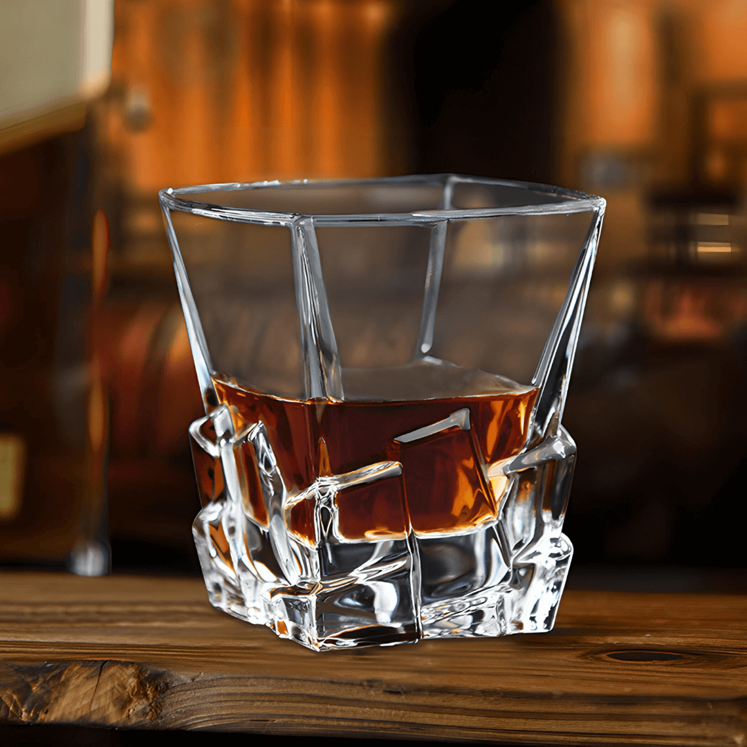 Japonský krystalový whiskey pohár Iwa