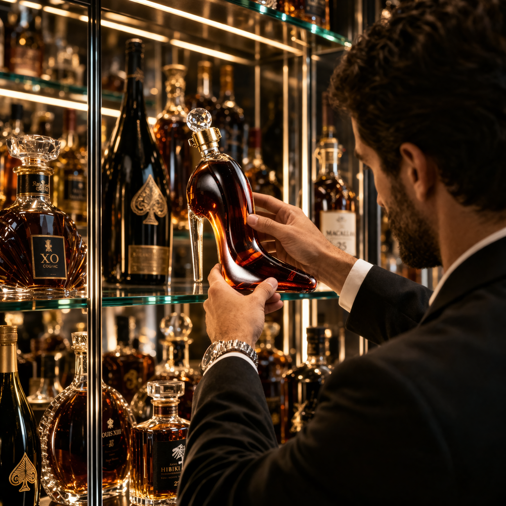 Karafa na whiskey - Edice vysokého podpatku
