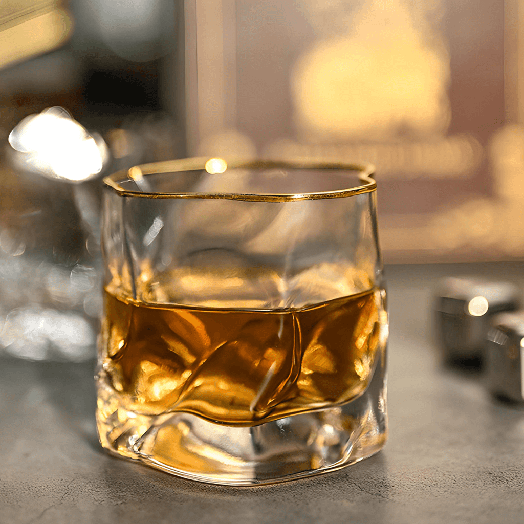 Hoshi Gold Japonský Křišťálový Pohár na Whiskey