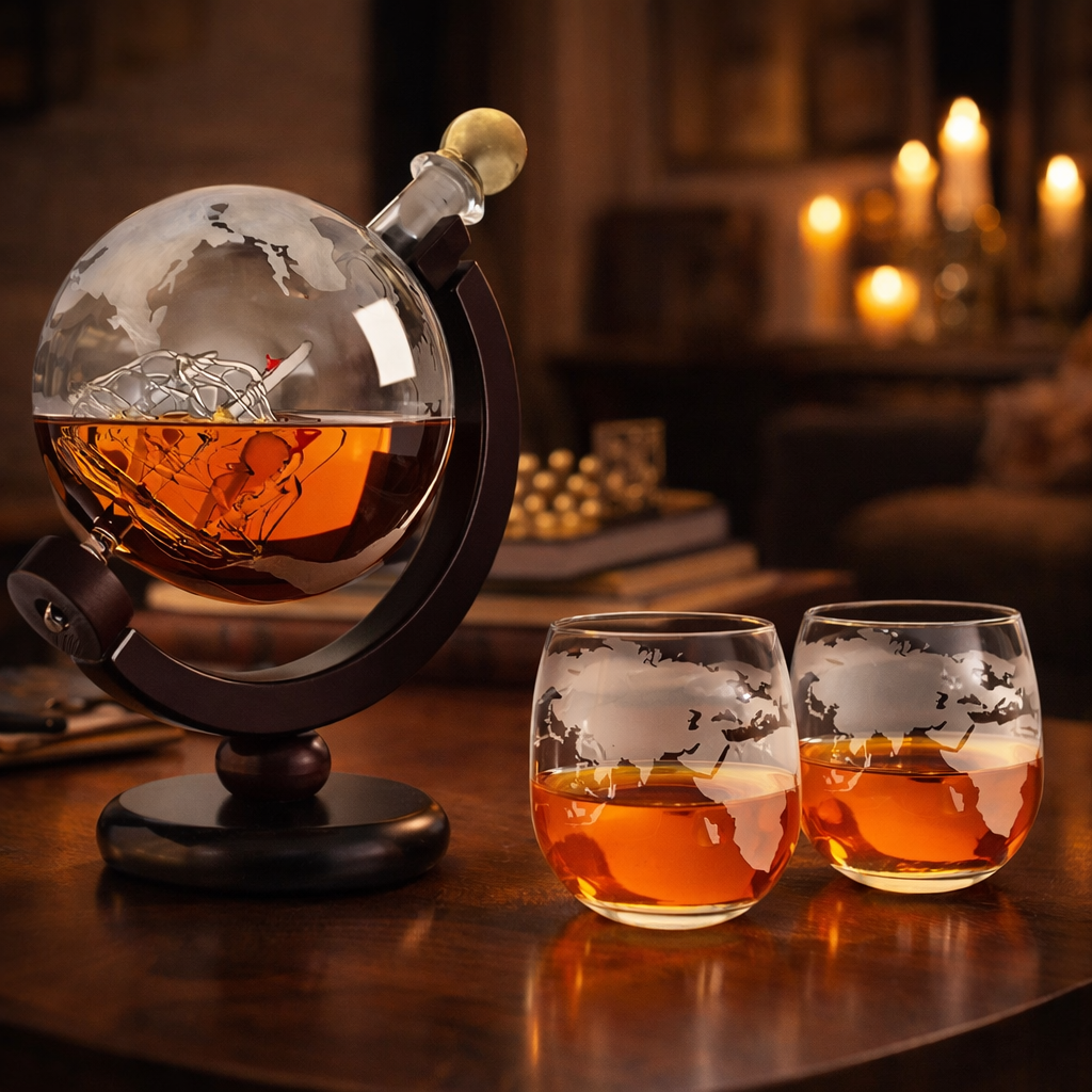 Whisky + 2 Sklenice - Edice Mapa světa