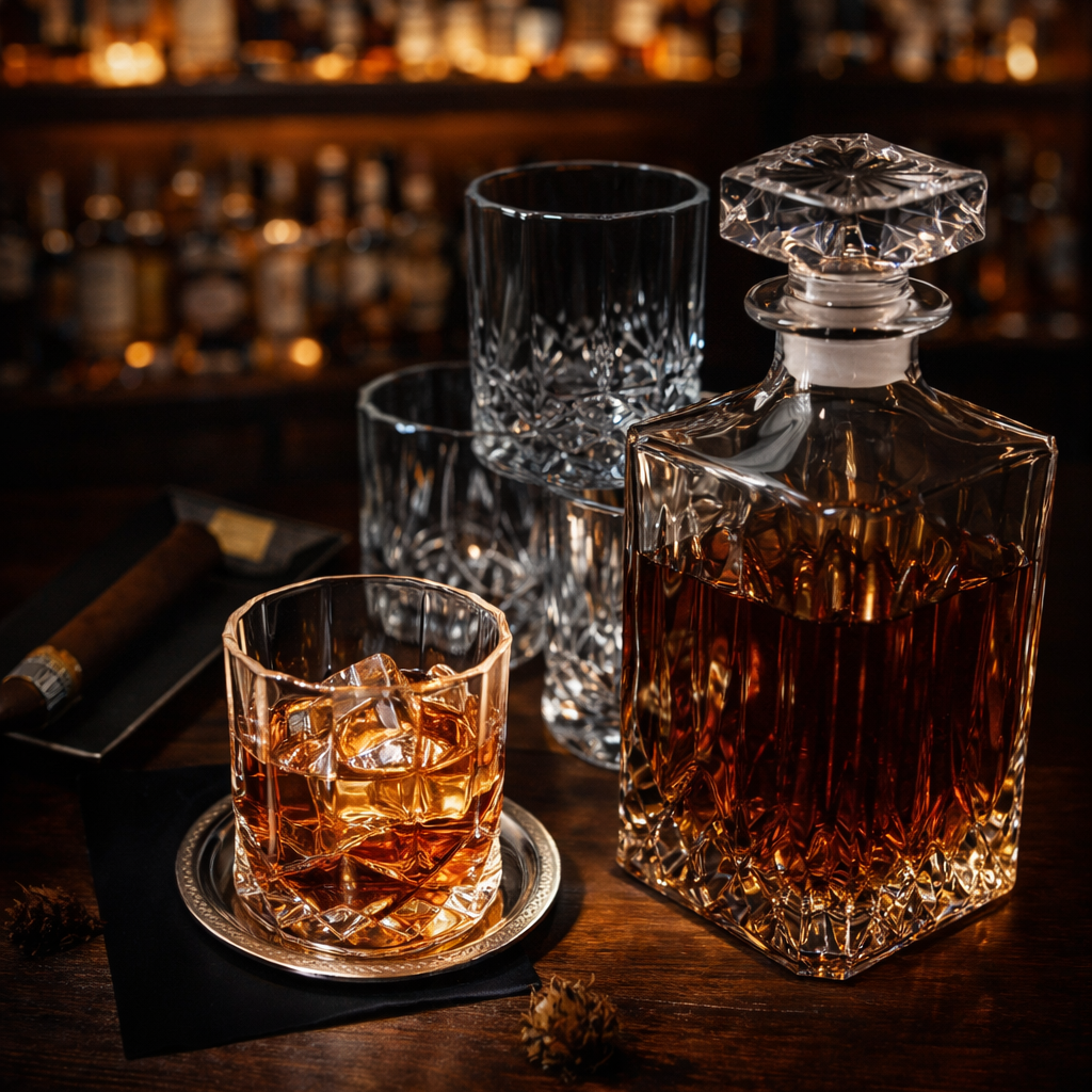 Whisky - Sada láhve a sklenic