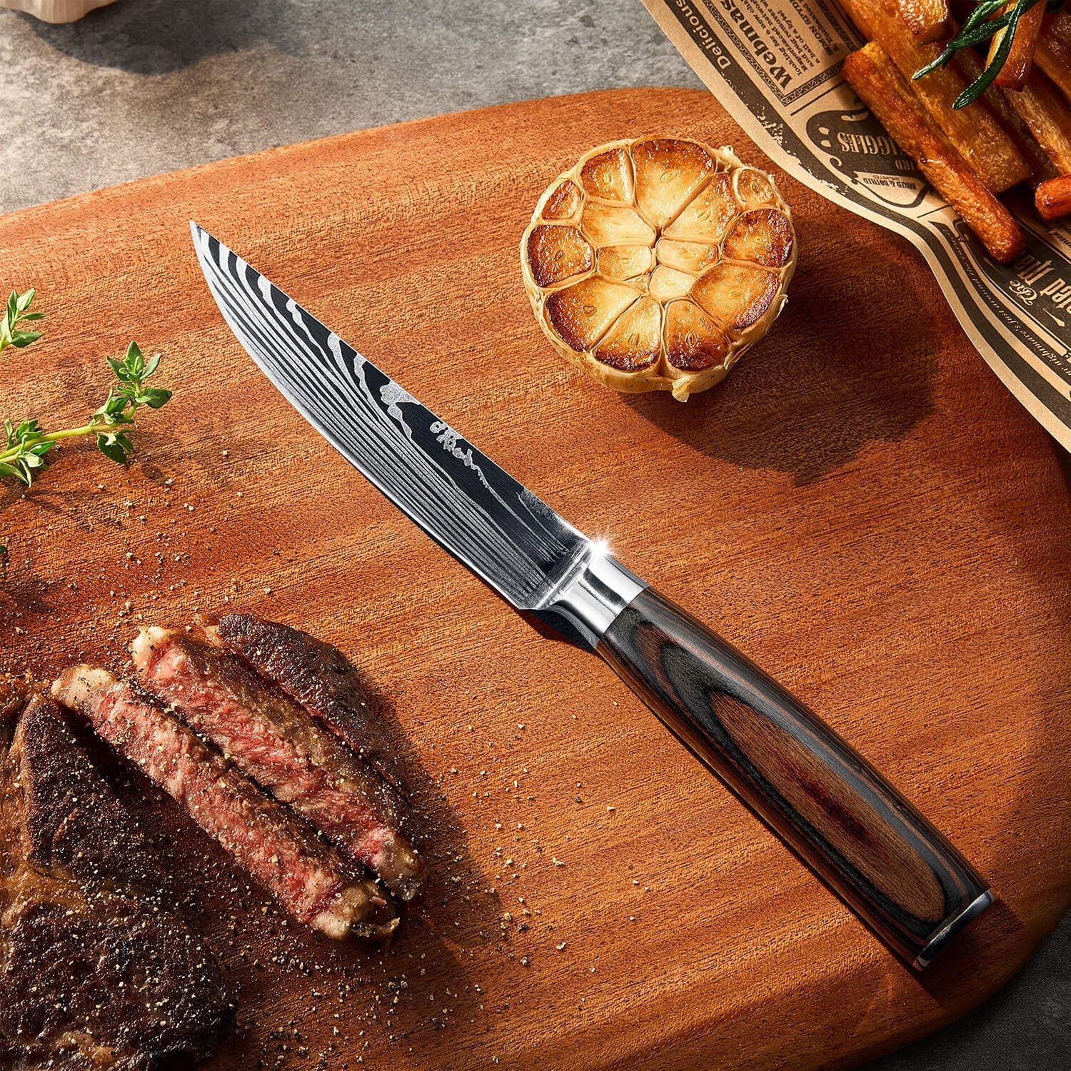 SADA STEAKOVÝCH NOŽŮ IMPERIAL – RUKOJEŤ Z DŘEVA PAKKA
