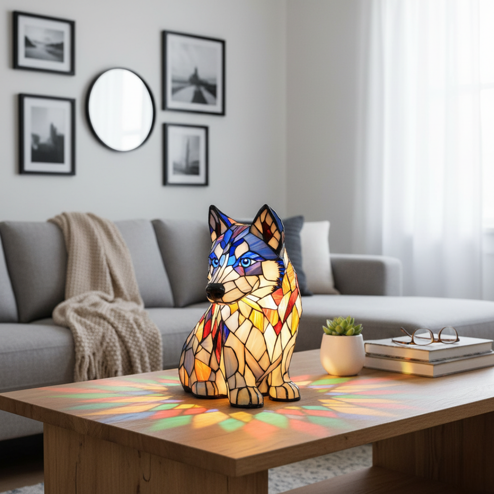 Sedící Husky