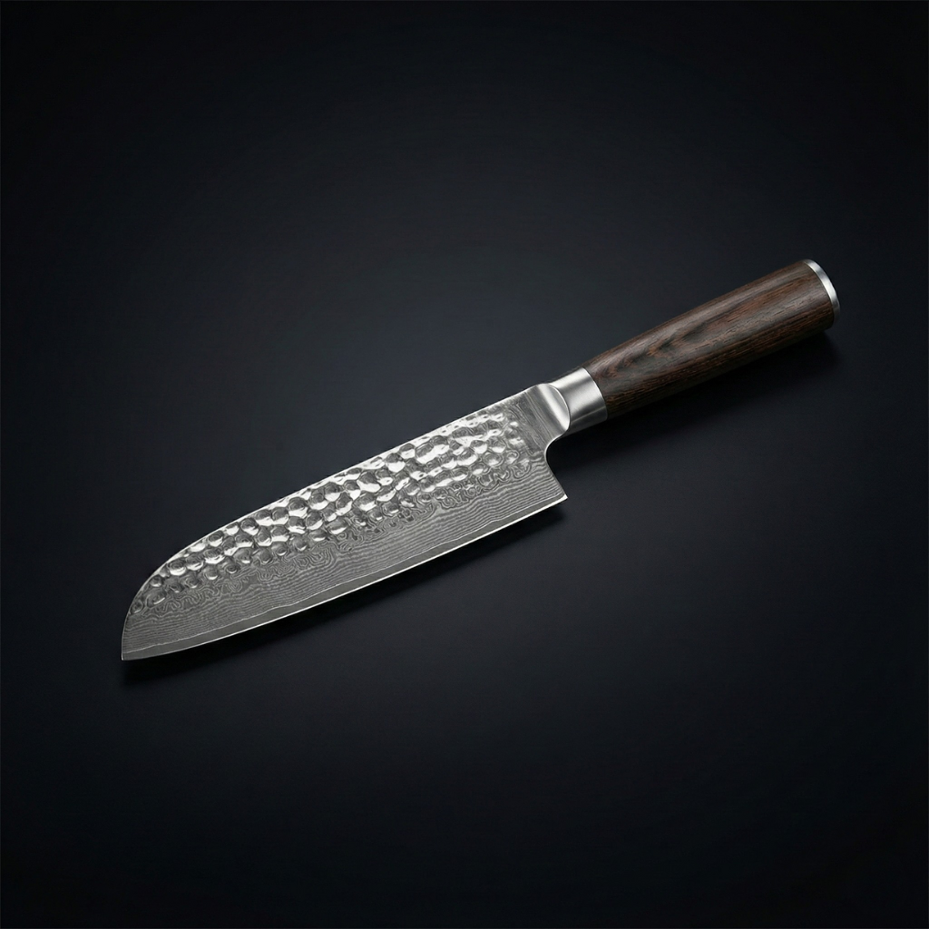 Martelovaný santoku nůž – 18 cm čepel s precizním ostřím