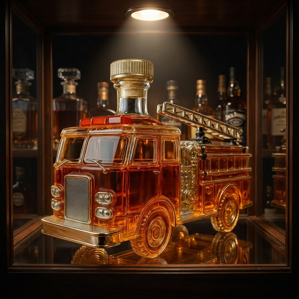 Karafa na whiskey - Edice hasičů