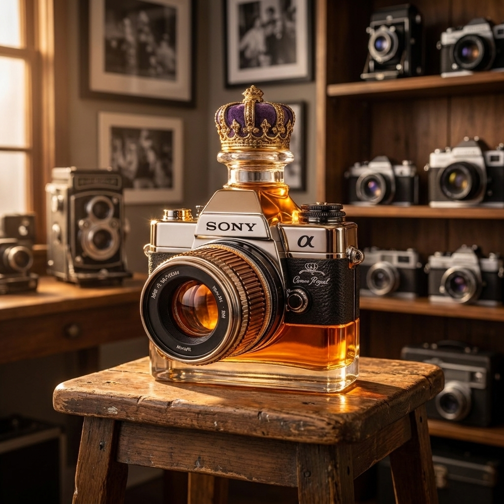 Karafa na whiskey - Edice fotoaparátu