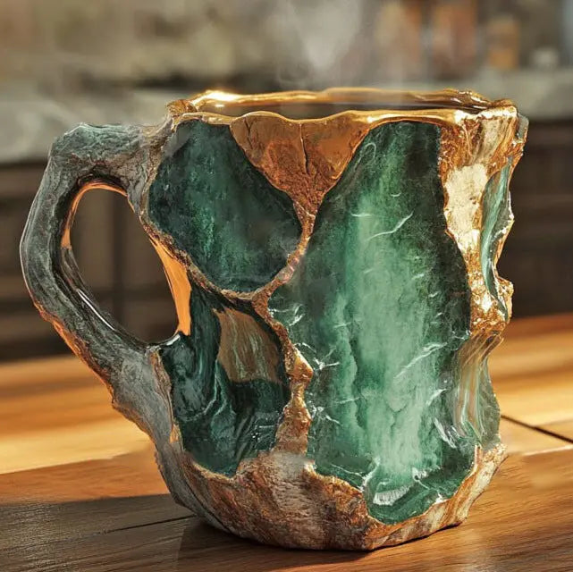 Krystalem infuzovaný minerální hrníček na kávu