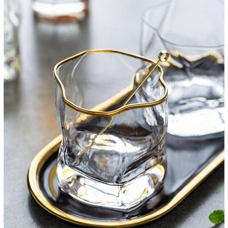 Hoshi Gold Japonský Křišťálový Pohár na Whiskey